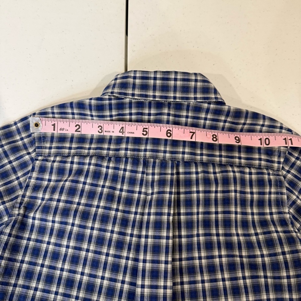 Ralph Lauren Button Down Shirt Long Sleeves Blue Plaid Boy’s Size 4 - Picture 5 of 9